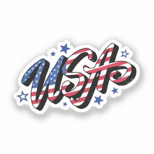 design usa sticker (Voorkant)