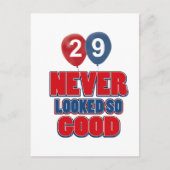 design van 29 jaar oud briefkaart (Voorkant)