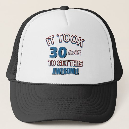 design van 30 jaar oud trucker pet (Voorkant)