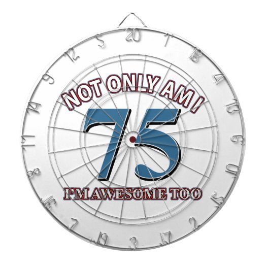 design van 75e jaar dartbord (Voorkant)