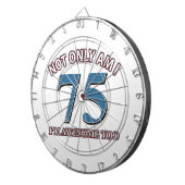 design van 75e jaar dartbord (Voorkant Rechts)