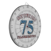 design van 75e jaar dartbord (Voorkant Links)