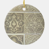 Design van Arabische tegels (kleurenlitho) Keramisch Ornament (Achterkant)