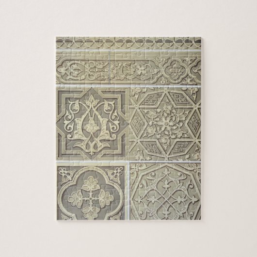 Design van Arabische tegels (kleurenlitho) Legpuzzel (Verticaal)