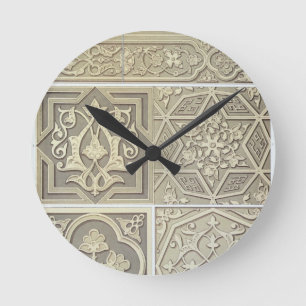 Design van Arabische tegels (kleurenlitho) Ronde Klok