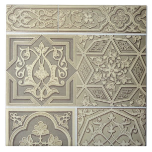 Design van Arabische tegels (kleurenlitho) Tegeltje