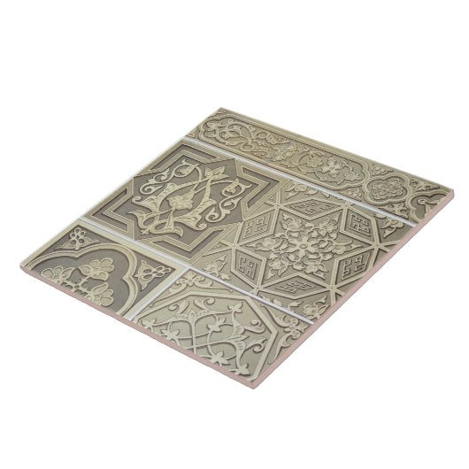 Design van Arabische tegels (kleurenlitho) Tegeltje (Zijkant)