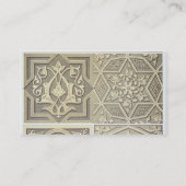 Design van Arabische tegels (kleurenlitho) Visitekaartje (Achterkant)