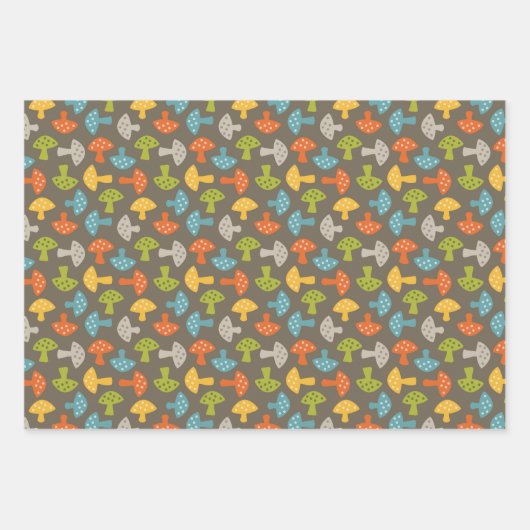 Design van bossen Verpakkingspapierset Inpakpapier Vel (Voorkant 3)