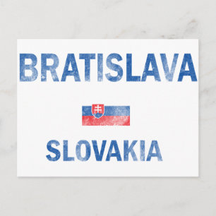 Design van Bratislava Slowakije Briefkaart