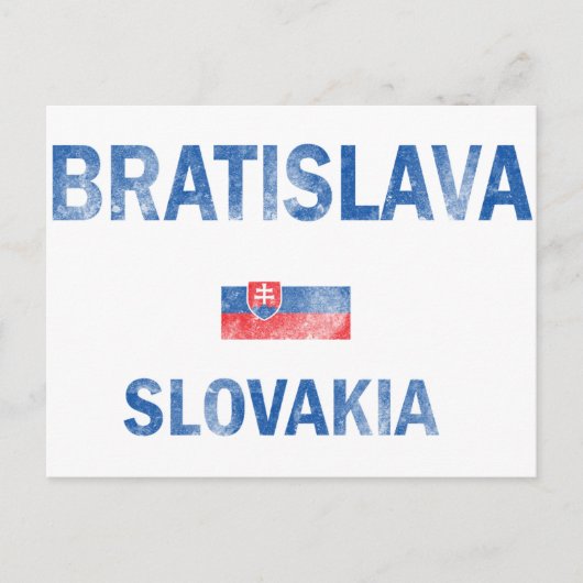 Design van Bratislava Slowakije Briefkaart (Voorkant)