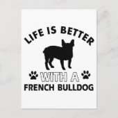 Design van Bulldog Briefkaart (Voorkant)