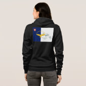Design van de Azoren Hoodie (Achterkant volledig)