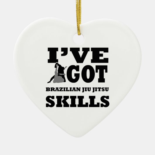 Design van de Braziliaanse Jiu Jitsu Martial Arts Keramisch Ornament (Voorkant)