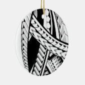 design van de dikke stam van het polynesideeiland  keramisch ornament (Rechts)