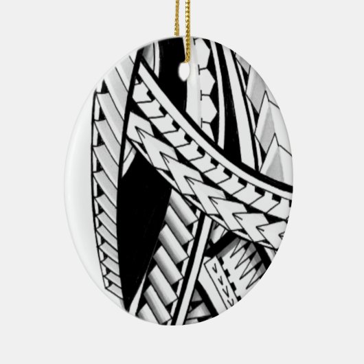 design van de dikke stam van het polynesideeiland  keramisch ornament (Rechts)