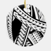 design van de dikke stam van het polynesideeiland  keramisch ornament (Achterkant)