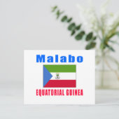 Design van de hoofdstad Malabo Equatoriaal-Guinea Briefkaart (Staand voorkant)