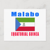 Design van de hoofdstad Malabo Equatoriaal-Guinea Briefkaart (Voorkant)