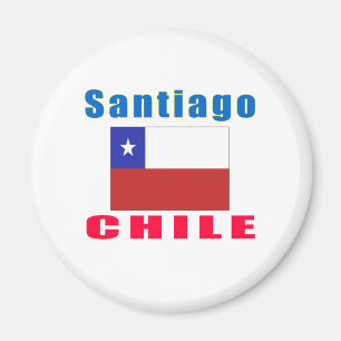 Design van de hoofdstad Santiago Chili Magneet