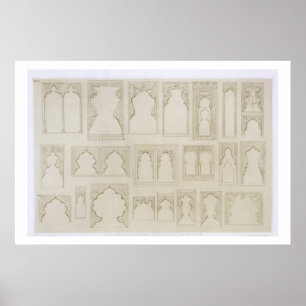Design van de Islamitische en de Moorse boog, wi Poster