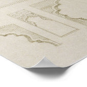 Design van de Islamitische en de Moorse boog, wi Poster (Hoek)