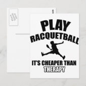 Design van de rackspeler briefkaart (Voorkant / Achterkant)