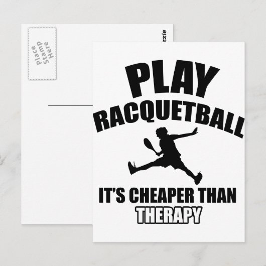 Design van de rackspeler briefkaart (Voorkant / Achterkant)