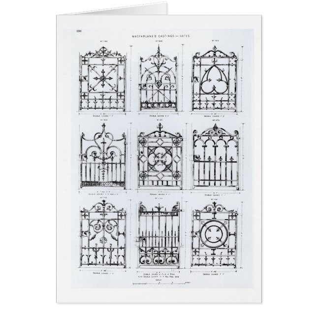 Design van de soort "Macfarlane" voor het trekken  (Voorkant)