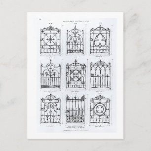 Design van de soort "Macfarlane" voor het trekken  Briefkaart