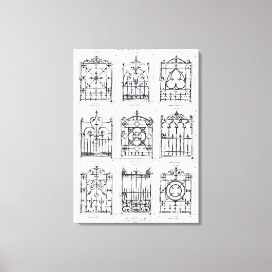 Design van de soort "Macfarlane" voor het trekken  Canvas Afdruk (Voorkant)