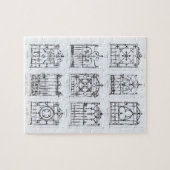 Design van de soort "Macfarlane" voor het trekken  Legpuzzel (Horizontaal)