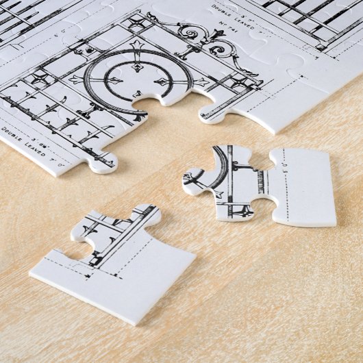 Design van de soort "Macfarlane" voor het trekken  Legpuzzel (Zijkant)