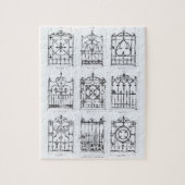 Design van de soort "Macfarlane" voor het trekken  Legpuzzel (Verticaal)