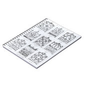 Design van de soort "Macfarlane" voor het trekken  Notitieboek (Linkerzijde)