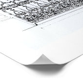 Design van de soort "Macfarlane" voor het trekken Poster (Hoek)