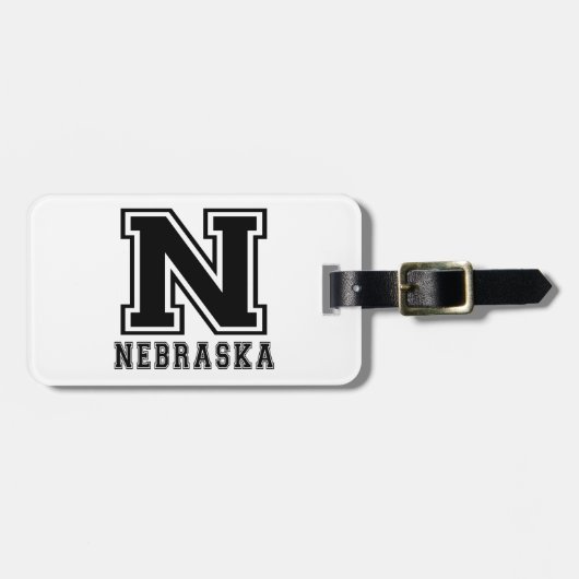 Design van de staat Nebraska Bagagelabel (Voorkant horizontaal)