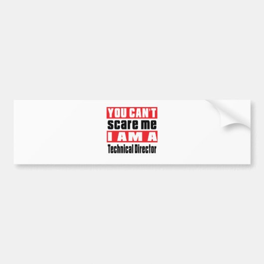 Design van de technische directeur bumpersticker (Voorkant)