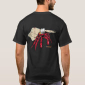 Design van de visserij Hermit Crab T-Shirt (Achterkant)