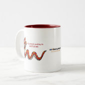 Design van de visserij Rattler-bikleurenkoffie mok (Voorkant links)