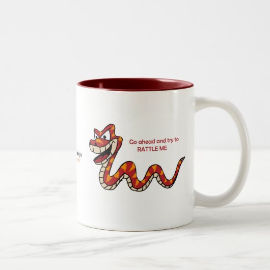 Design van de visserij Rattler-bikleurenkoffie mok (Rechts)