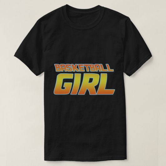  design van een Basketball-meisje Perfect cadeau T-shirt (Design voorkant)