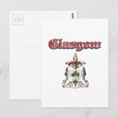 design van glasgow City Briefkaart (Voorkant / Achterkant)