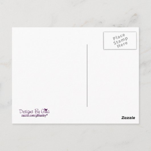 Design van het Briefkaart Gina Love Doodles (Achterkant)