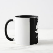 design van het lettertype 6 mok (Links)
