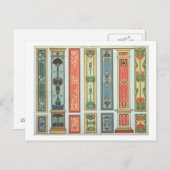 Design van het paneel, bord XII van "Modern Orname Briefkaart (Voorkant / Achterkant)