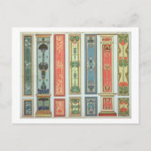 Design van het paneel, bord XII van "Modern Orname Briefkaart (Voorkant)