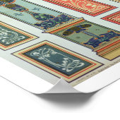 Design van het paneel, bord XII van "Modern Orname Poster (Hoek)