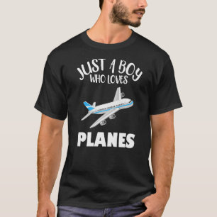 Design van het vliegtuig voor Mannen voor bootvlie T-shirt
