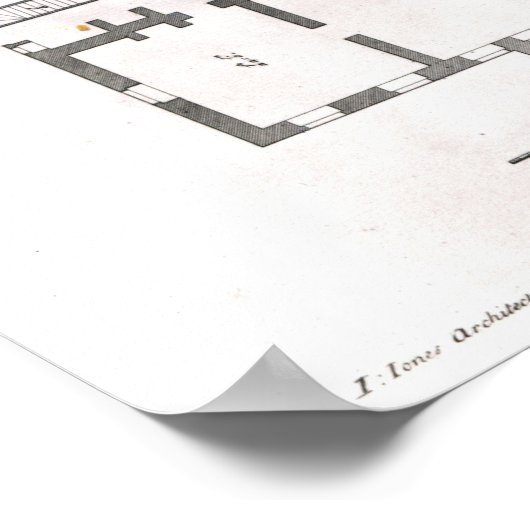 Design van Inigo Jones, 1727 Poster (Hoek)